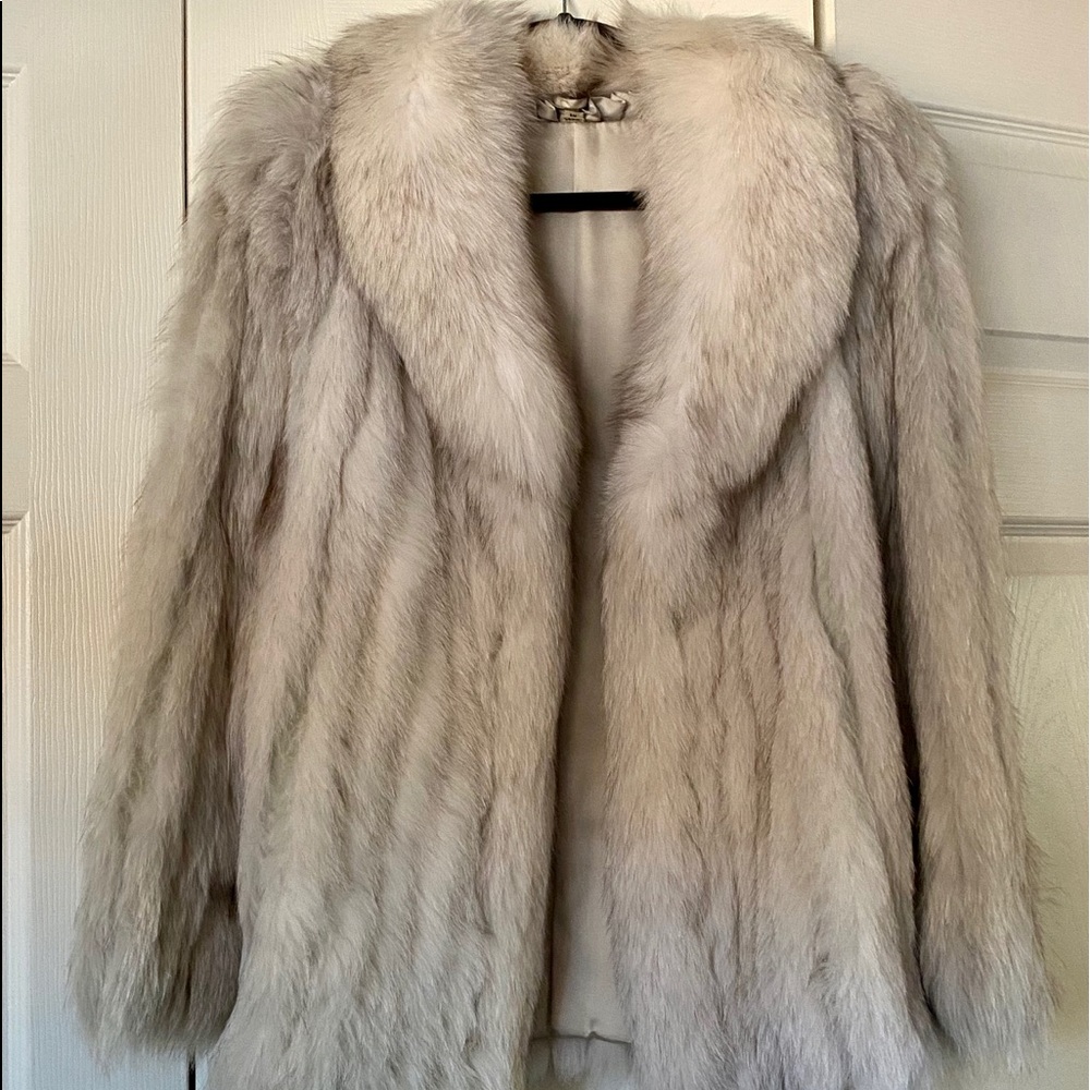 Silver Fox Waist length womens coat
